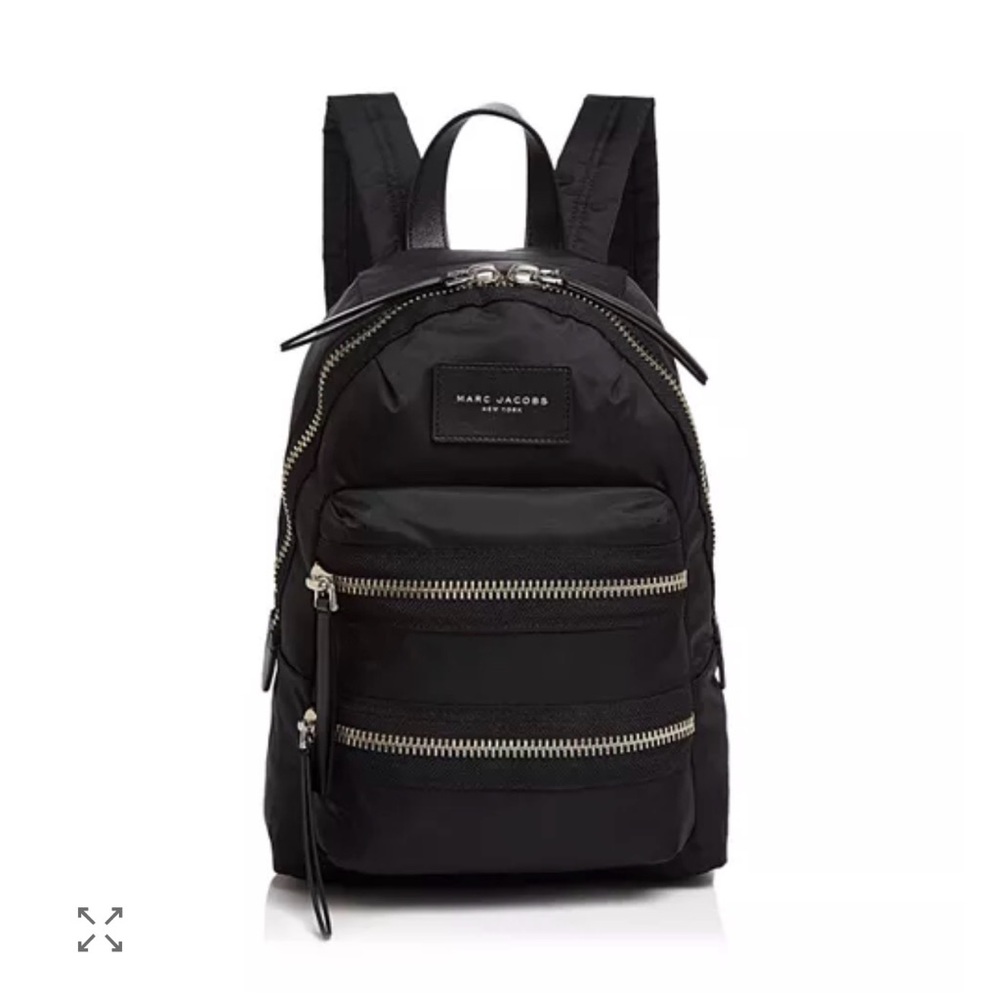 Marc Jacobs Black Nylon Biker Mini Backpack